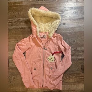 Twisted Heart Pink Hooded Sherpa lined hoodie Jacket and matching sweats